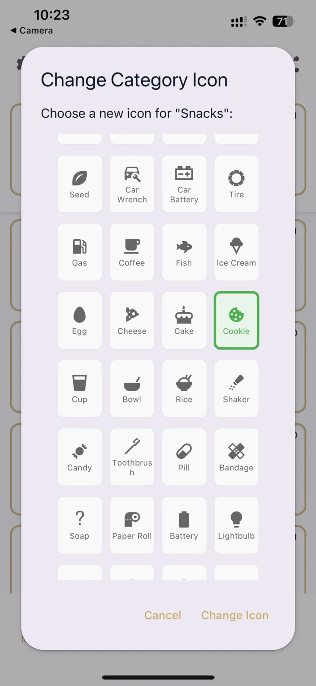 Customize Category Icons